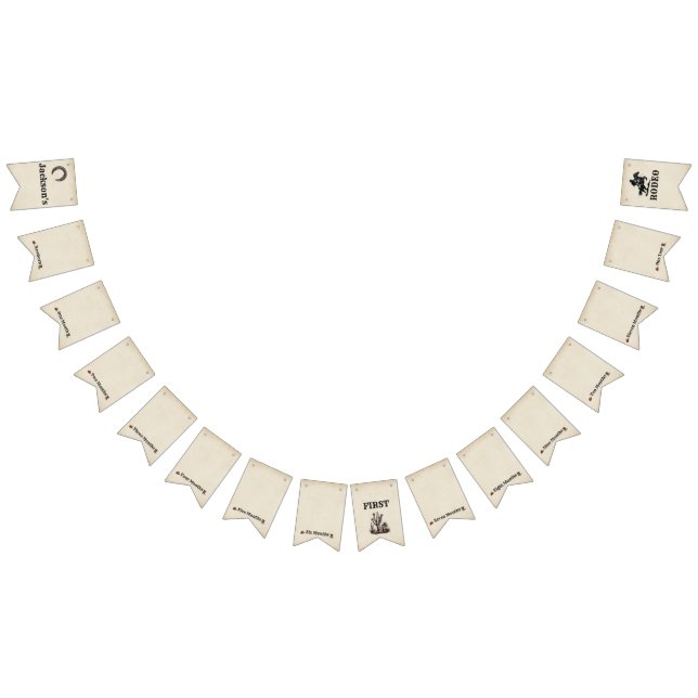 Banderines Mi primer Rodeo Banner Mensual Hitos (Todo)