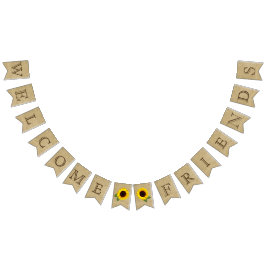 Banderines Mirada agradable de la arpillera de los amigos con