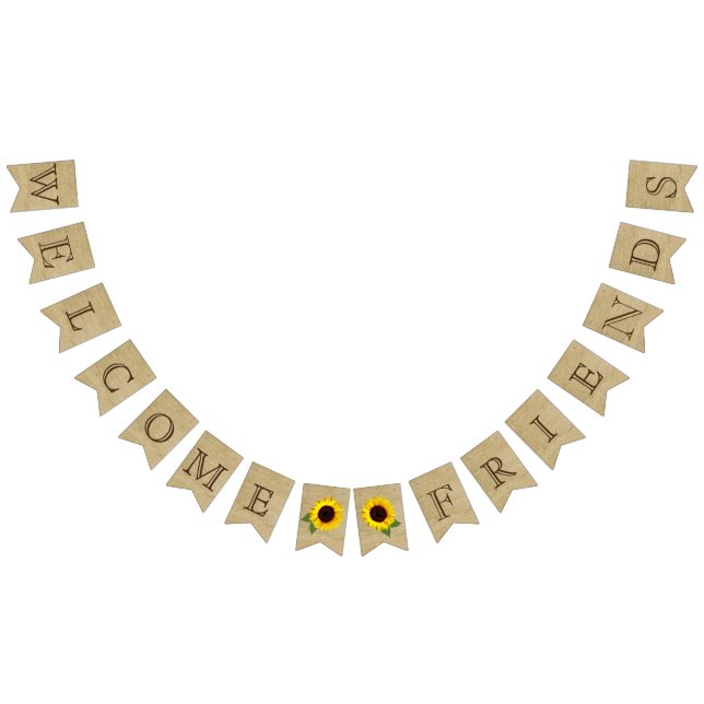 Banderines Mirada agradable de la arpillera de los amigos con (Todo)