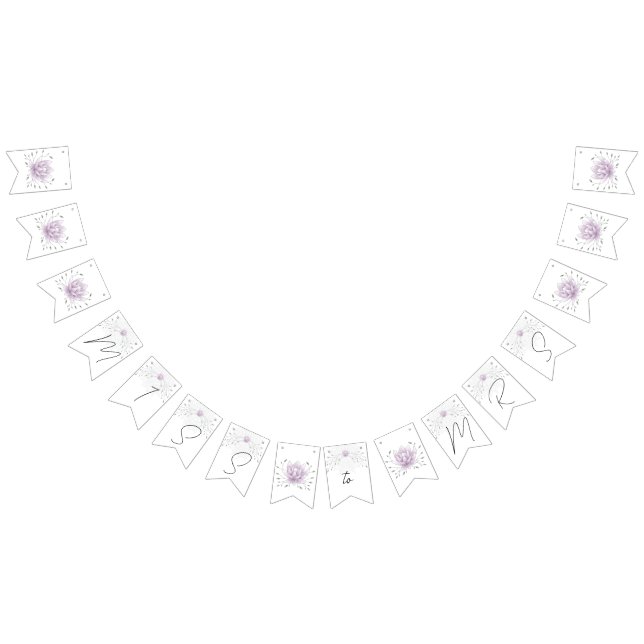 Banderines Miss Partido Bachelorette a la Sra. Pink Lotus (Todo)