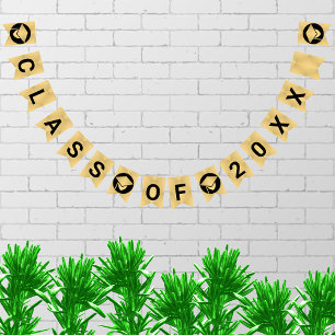 Banderines Moda De Graduación Oro Crea Tu Clase De