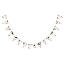 Banderines Modelo de la torta del feliz cumpleaños