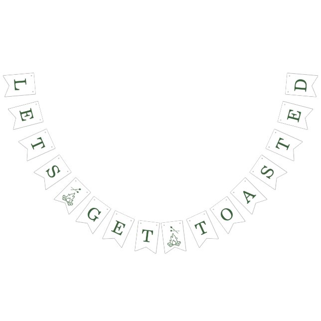 Banderines Modern Green Camp Bachelorette Weekend (Todo)