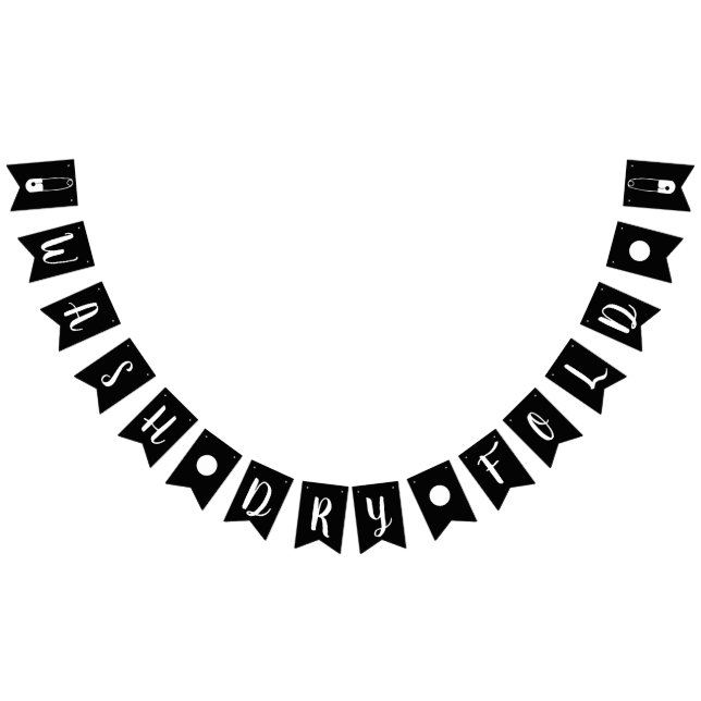 Banderines Moderna lavandería de lavado de lavado en blanco y (Todo)