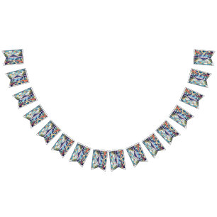 Banderines moderno lugar de encuentro adornado con banner