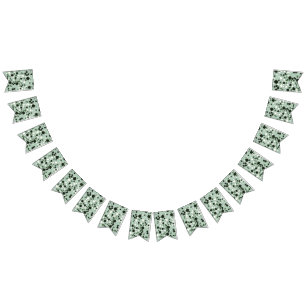 Banderines Moderno y sencillo embalaje de terrazo verde