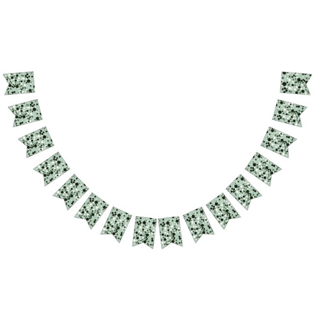 Banderines Moderno y sencillo embalaje de terrazo verde (Todo)