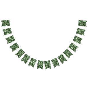 Banderines Moderno y sencillo paquete de Terrazzo verde oliva