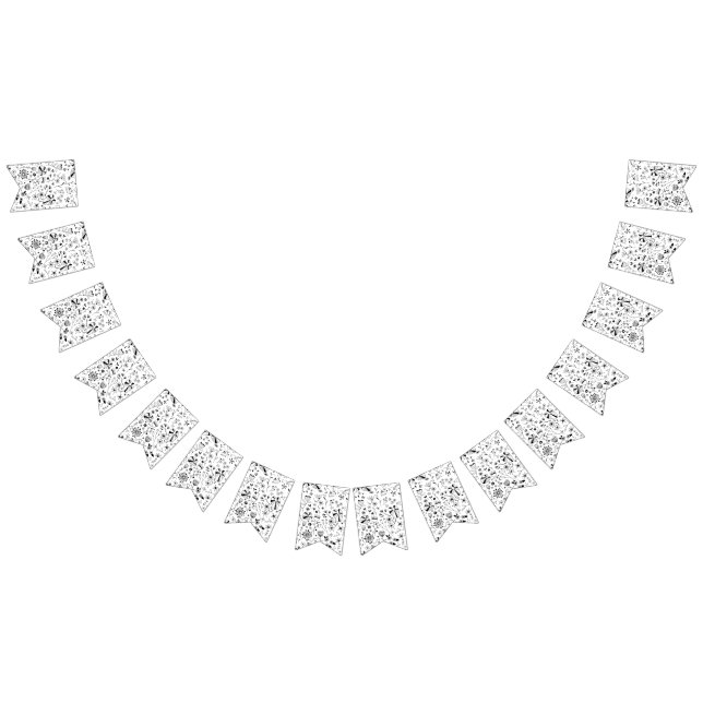 Banderines Monocromo de la flor salvaje (Todo)