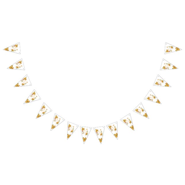 Banderines Monograma de cinta Rosa dorada (Todo)