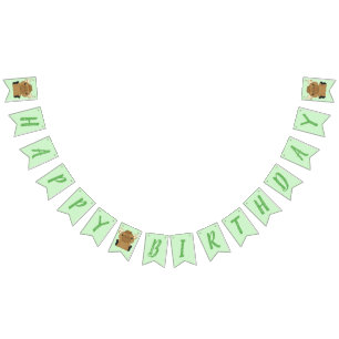 Banderines Moose Birday Party Green