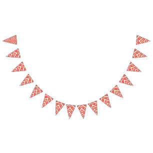 Banderines Motivos y patrones de textura rojos, naranjas y ro