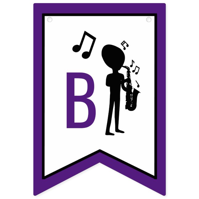 Banderines Músico extranjero, cumpleaños (Segunda bandera)