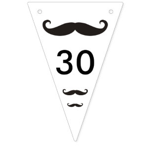 Banderines Mustache / Mustache / Schnurrbart + sus ideas