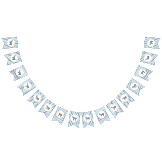 Banderines Nacimiento azul de la luz del elefante bebé (Todo)