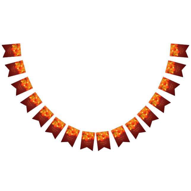 Banderines Naranja de Acción de Gracias Coincidir Año con el  (Todo)