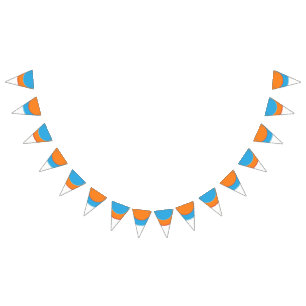 Banderines Naranja de la mezcla en puntos azules
