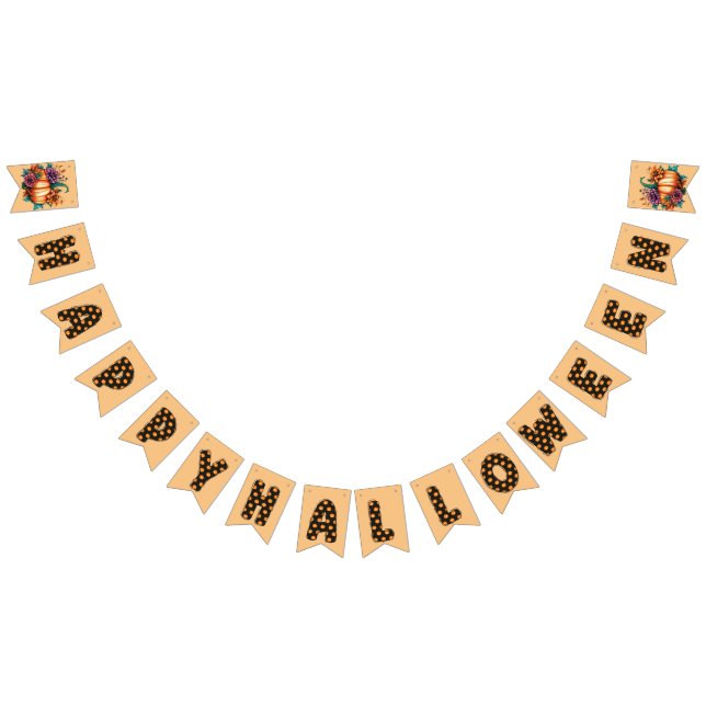 Banderines Naranja Feliz Halloween (Todo)