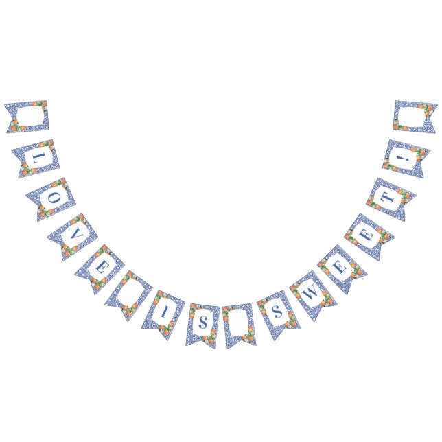 Banderines Naranjas de cítricos Ducha de novia de impresión b (Todo)