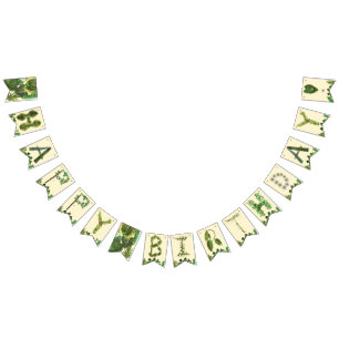 Banderines Naturaleza botánica Feliz cumpleaños