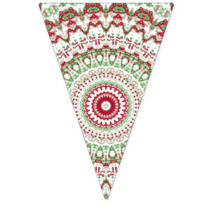 Banderines Navidades de Tye Dye Mandala