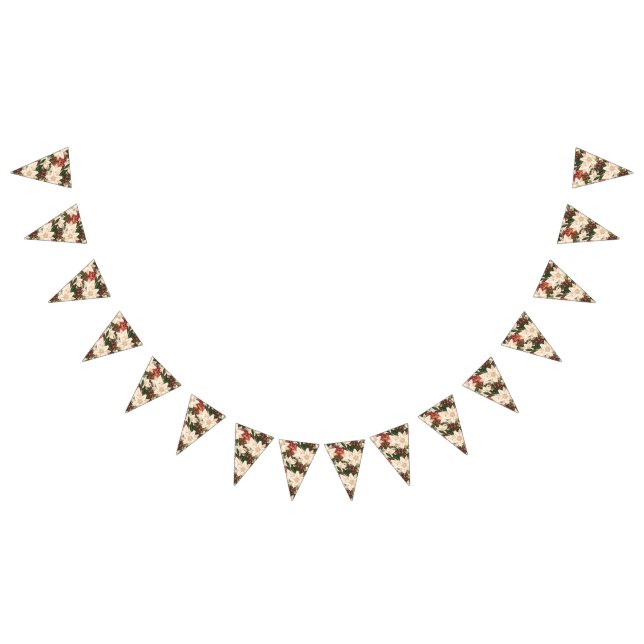 Banderines Navidades divertidos Poinsettia Splendor Holiday (Todo)