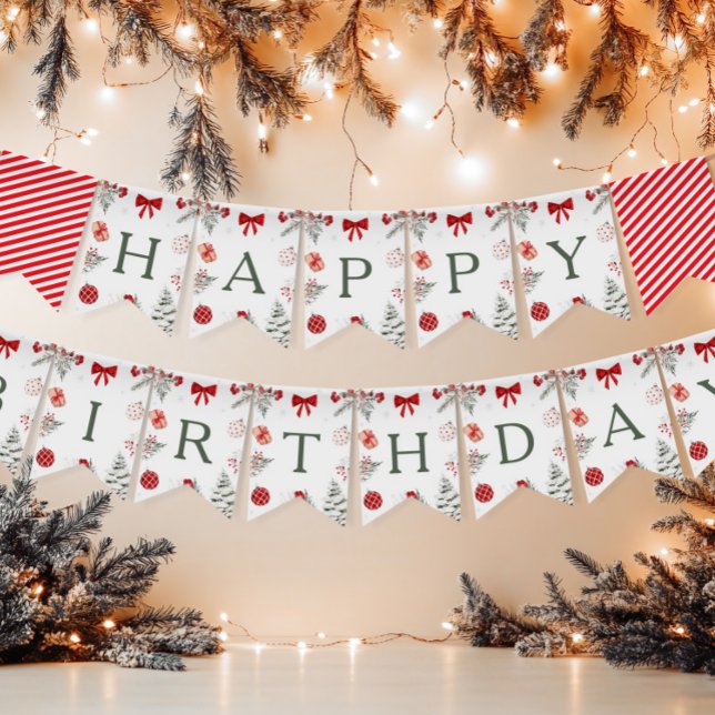 Banderines Navidades Feliz cumpleaños (Subido por el creador)