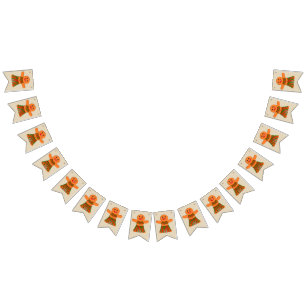 Banderines Navidades Fiesta Gingerbread Mujer