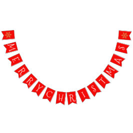 Banderines Navidades Rojo y Oro