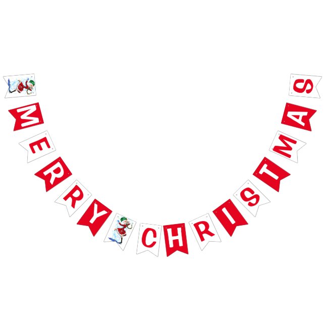 Banderines Navidades Snowman y bailarines Chicas Bungalows Ba (Todo)