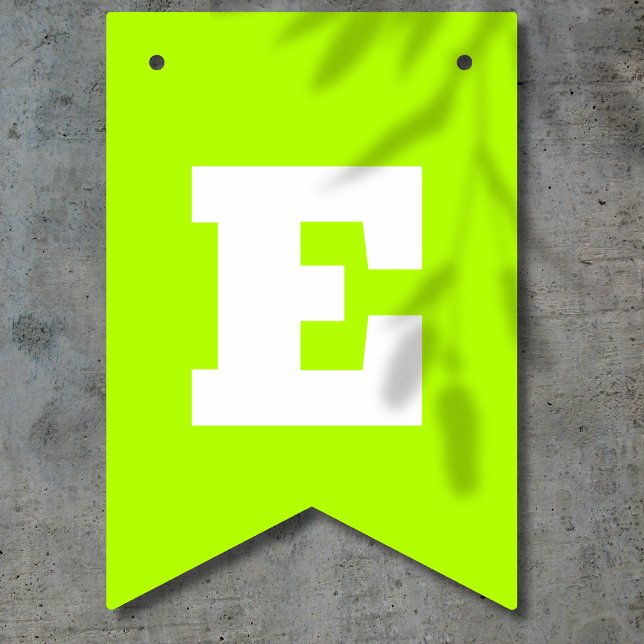 Banderines Neón Lima y Blanco Color | Personalizar  (Subido por el creador)