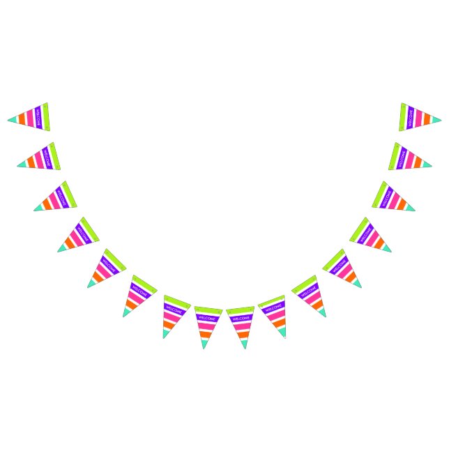 Banderines Neon Multicolored Stripes + tus ideas (Todo)