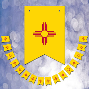 Banderines New Mexico Flag Party, bunting Banners / Weddings