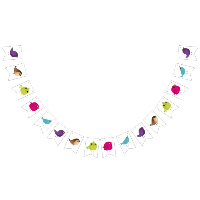Banderines Niños adorables pájaros (Todo)