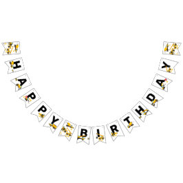 Banderines Niños de la construcción Fiesta feliz cumpleaños