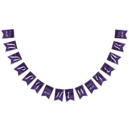 Banderines Noche estrellada felicitaciones personalizado mora