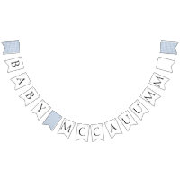 Nombre personalizado Bebé Q Baby Shower Barbecue B