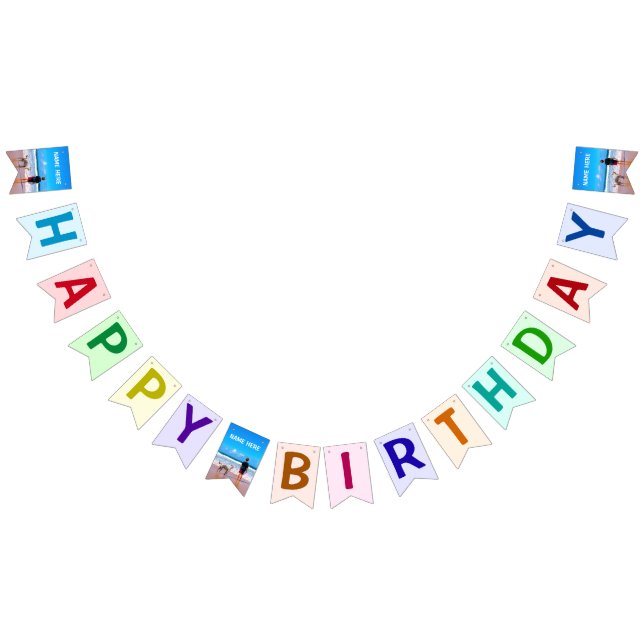 Banderines Nombre personalizado de las marcas de cumpleaños d (Todo)
