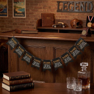 Banderines Nombre Personalizado El Hombre El Mito La Leyenda