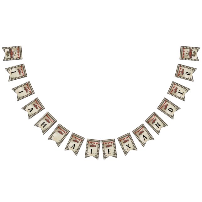 Banderines Nombre rojo del cuarto de niños del muchacho del (Todo)