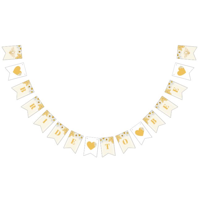 Banderines Novia A Bee Bumblebee Miel Ducha De Novias (Todo)