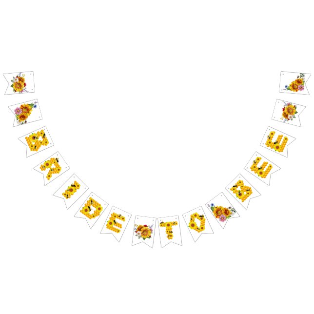 Banderines Novia a Bee | Ducha acuarela floral para novias (Todo)