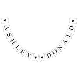 Banderines Novia simple y matrimonio elegante de Groom