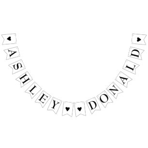 Banderines Novia simple y matrimonio elegante de Groom