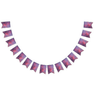 Banderines Nubes Rosadas Azules