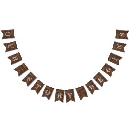 Banderines Nuestra historia comienza con el Boda de la madera