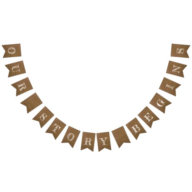 Banderines Nuestra historia empieza a ser Boda (Todo)