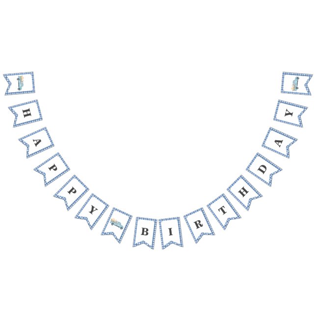 Banderines Nuestra pequeña calabaza/camioneta azul banner de  (Todo)