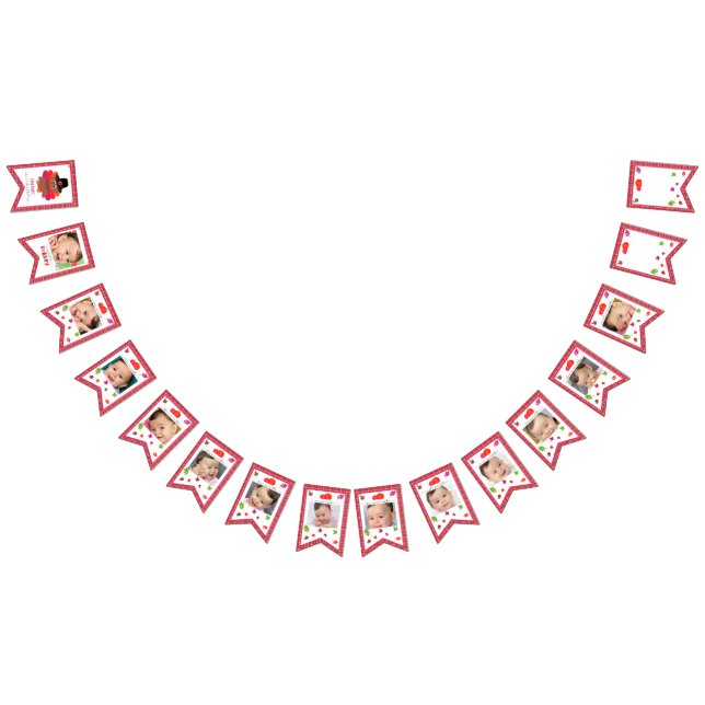 Banderines Nuestra pequeña Turquía (Chica) foto de primer año (Todo)