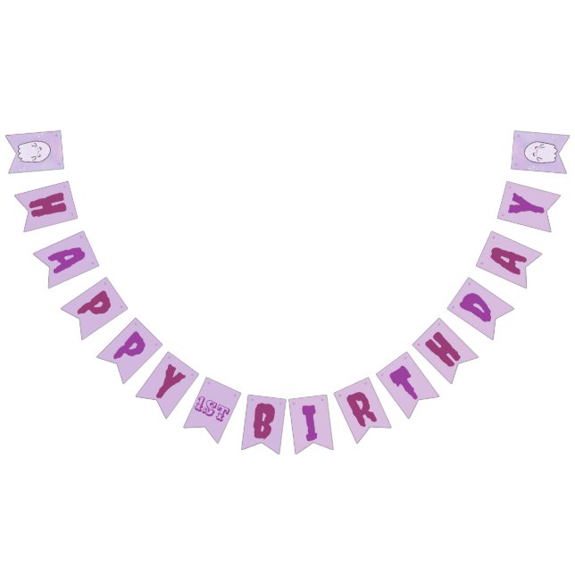 Banderines Nuestro pequeño Boo Halloween 1er cumpleaños (Todo)